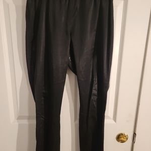 Black leather pants
